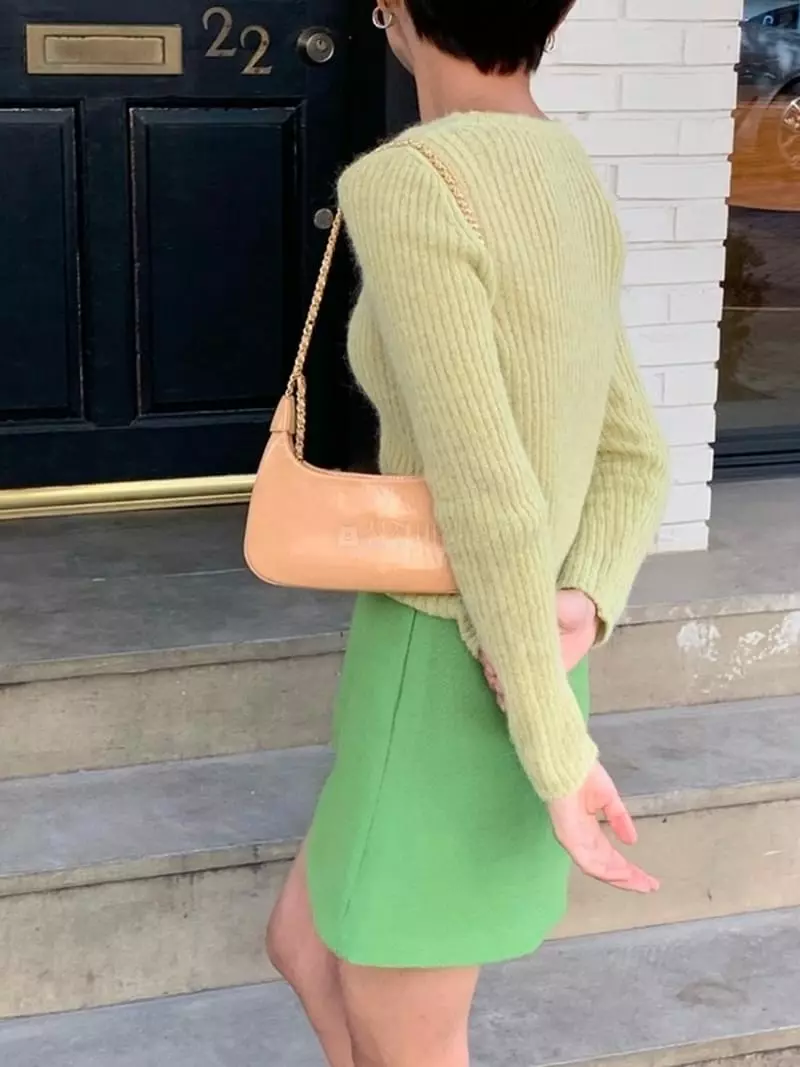 Lovemoment - Korean Women Fashion - #pursuepretty - Alpaca Rin Knit Tee - 12