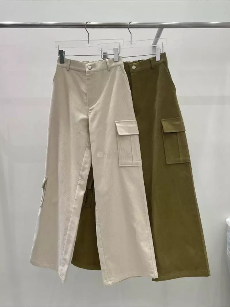 Lovemoment - Korean Women Fashion - #pursuepretty - Rib Pocket Pants - 7