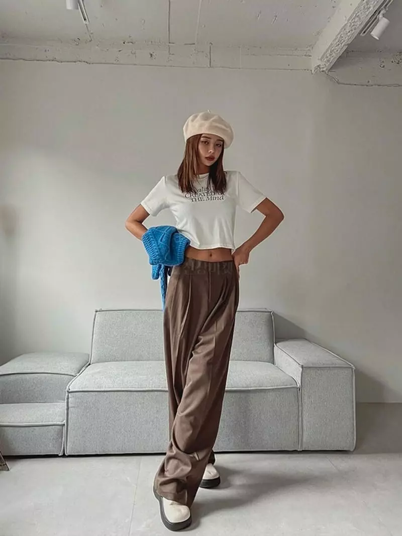 Lovemoment - Korean Women Fashion - #pursuepretty - Ma Crop Tee - 10