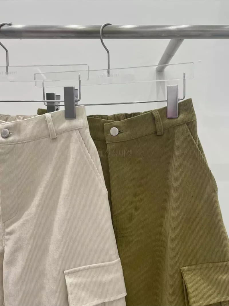 Lovemoment - Korean Women Fashion - #restrostyle - Rib Pocket Pants - 8