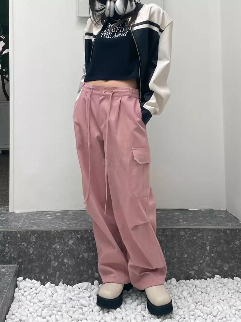 Lovemoment - Korean Women Fashion - #restrostyle - Weat Cargo Pants - 5
