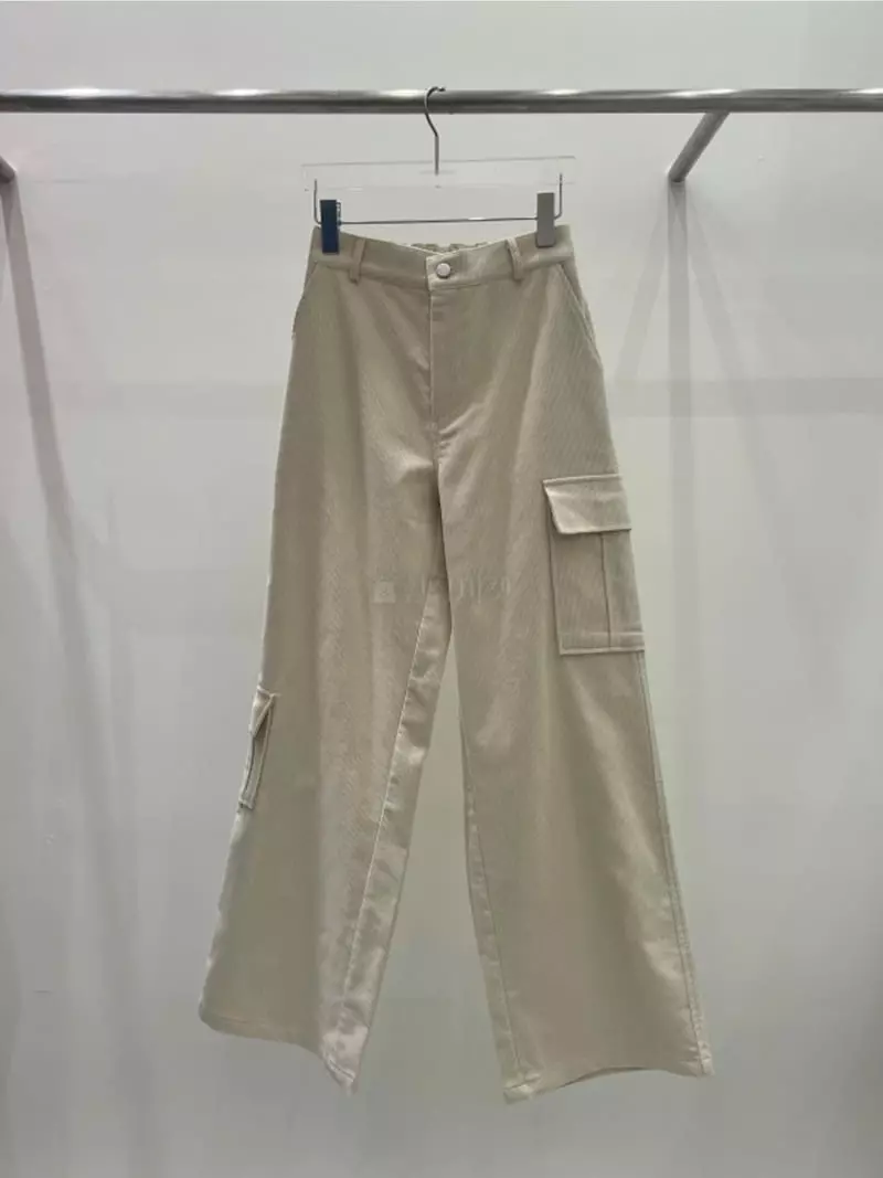 Lovemoment - Korean Women Fashion - #romanticstyle - Rib Pocket Pants - 9