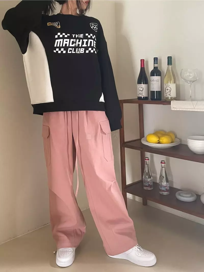 Lovemoment - Korean Women Fashion - #romanticstyle - Racer Sweatshirt - 5
