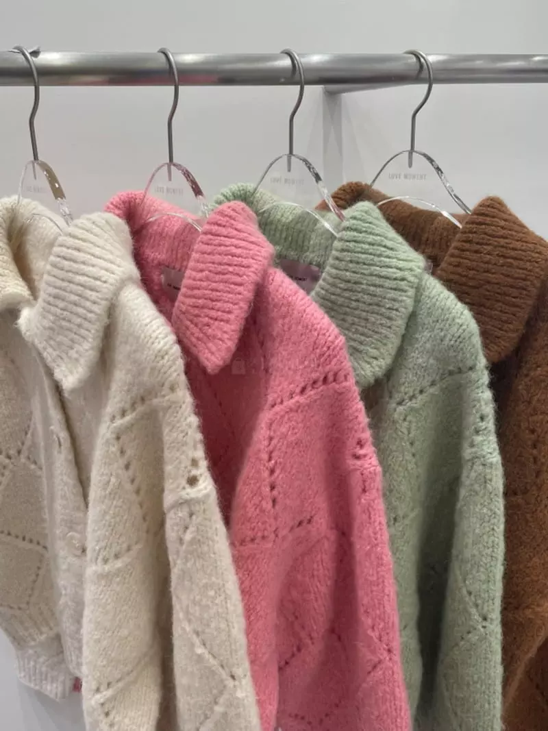 Lovemoment - Korean Women Fashion - #romanticstyle - Alpaca Dia Collar Cardigan