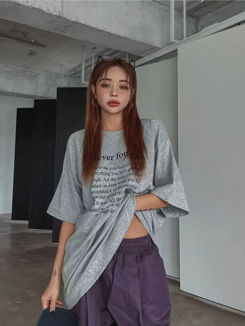 Lovemoment - Korean Women Fashion - #romanticstyle - Never Boxy Tee - 11