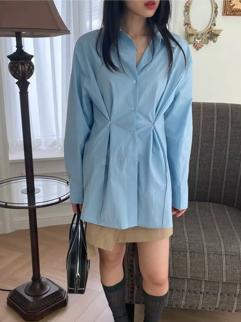 Lovemoment - Korean Women Fashion - #romanticstyle - Two Way Shirt - 5