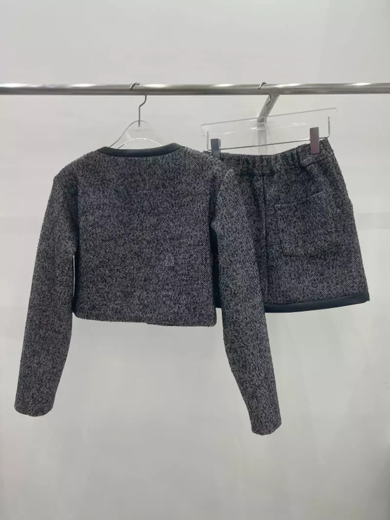 Lovemoment - Korean Women Fashion - #shopsmall - Herringbone Set - 9