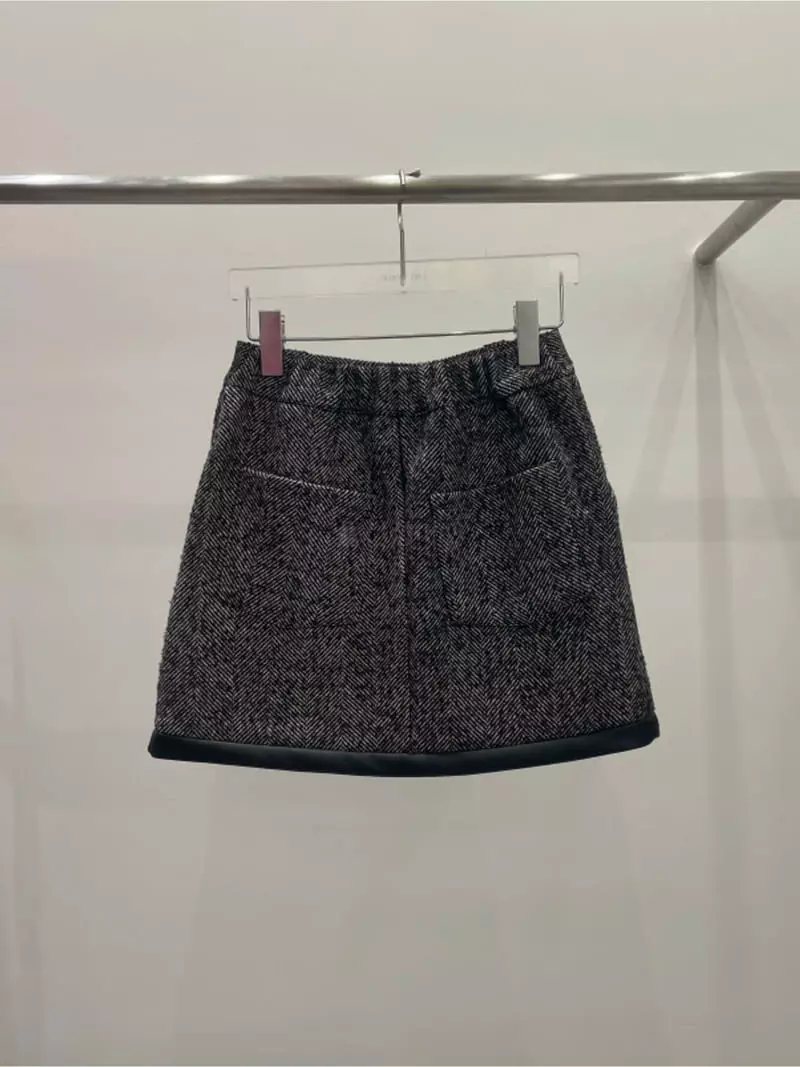 Lovemoment - Korean Women Fashion - #shopsmall - Herringbone SKirt