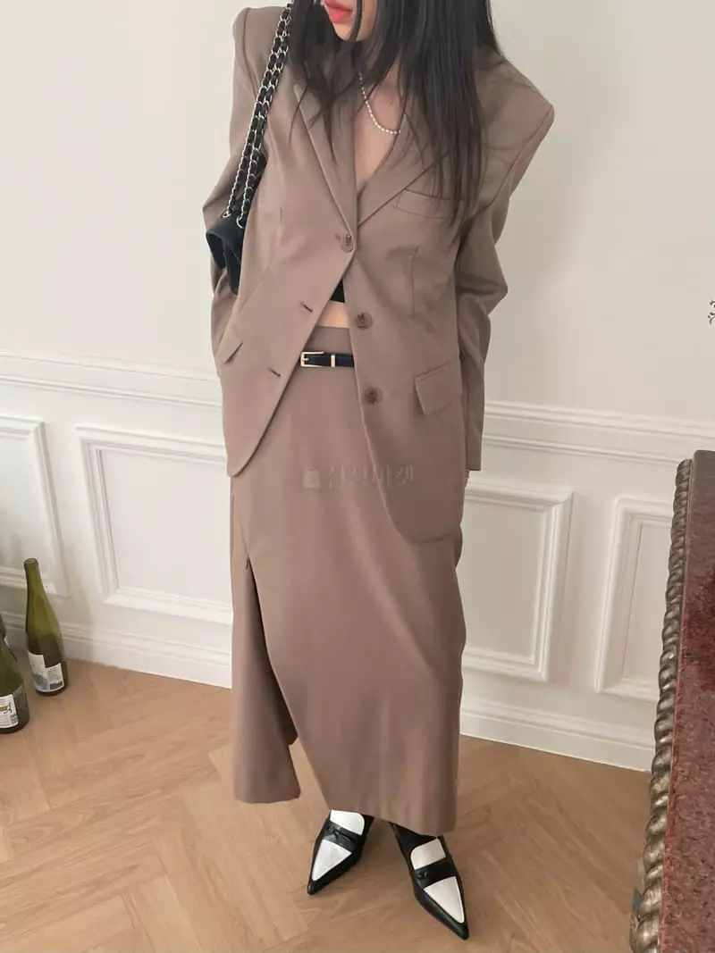 Lovemoment - Korean Women Fashion - #shopsmall - Line Jacket - 3