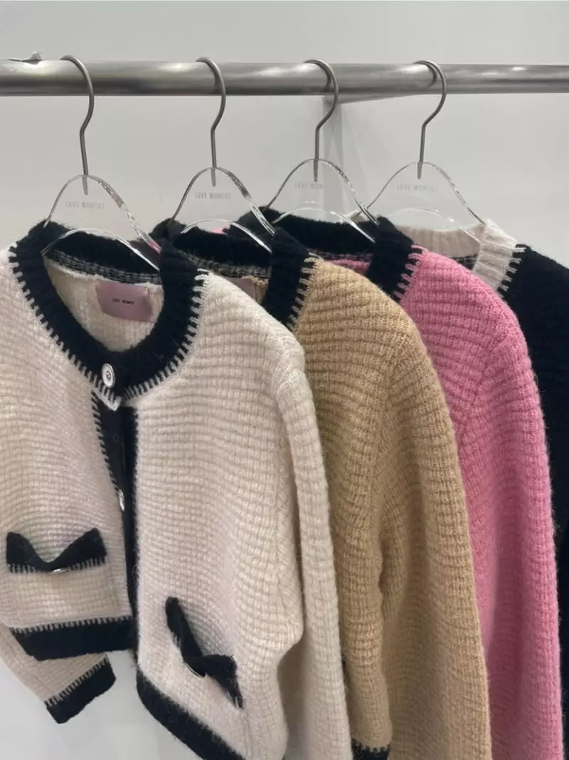Lovemoment - Korean Women Fashion - #shopsmall - Alpaca Waffle Cardigan - 4