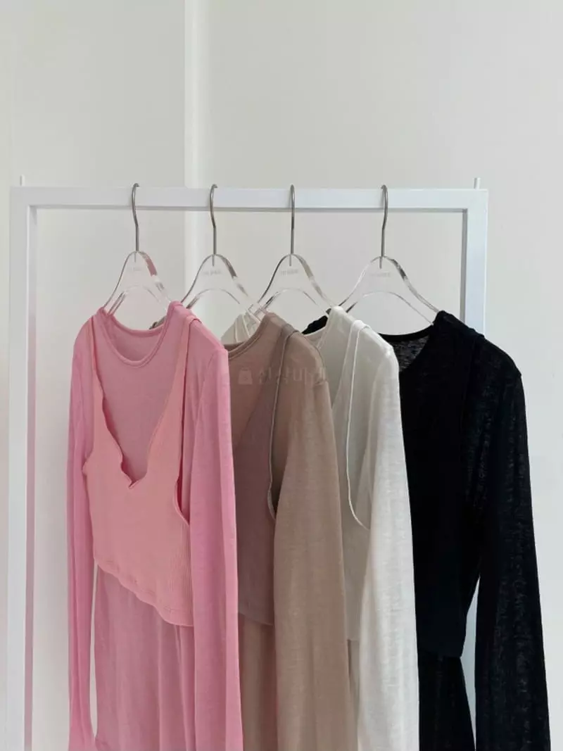 Lovemoment - Korean Women Fashion - #thatsdarling - See Through Layered Set - 10