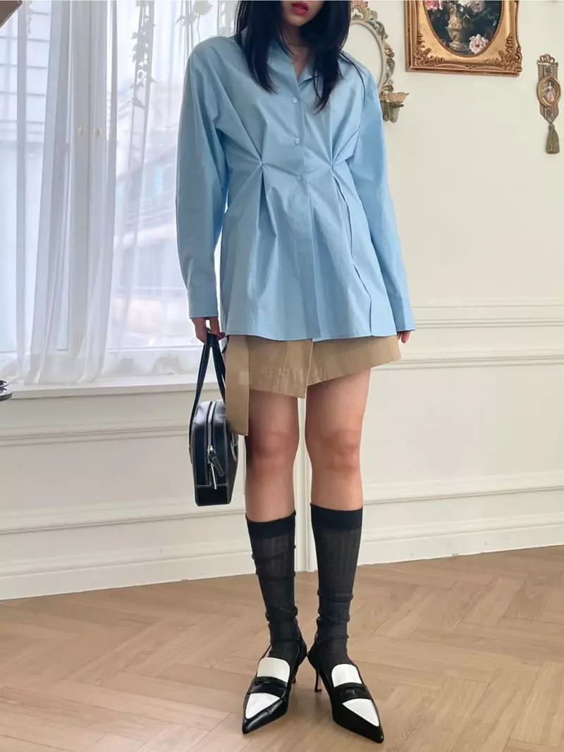 Lovemoment - Korean Women Fashion - #thatsdarling - Two Way Shirt - 7