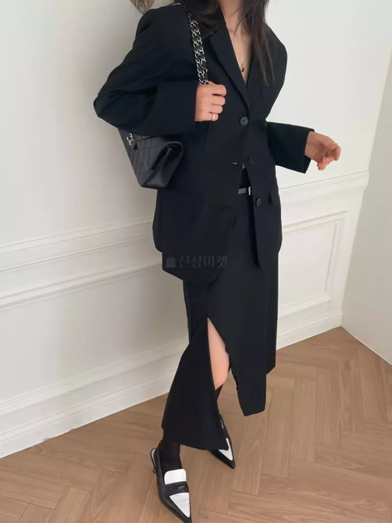 Lovemoment - Korean Women Fashion - #thatsdarling - Line Skirt - 6