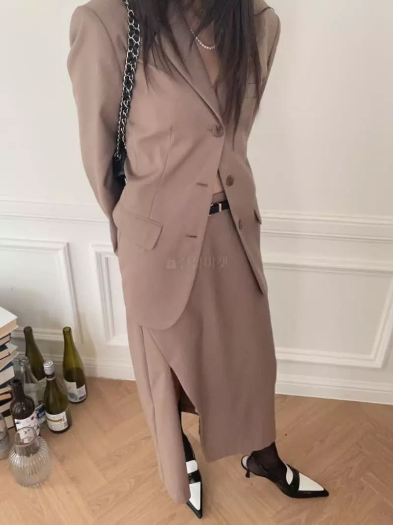 Lovemoment - Korean Women Fashion - #shopsmall - Line Jacket - 4