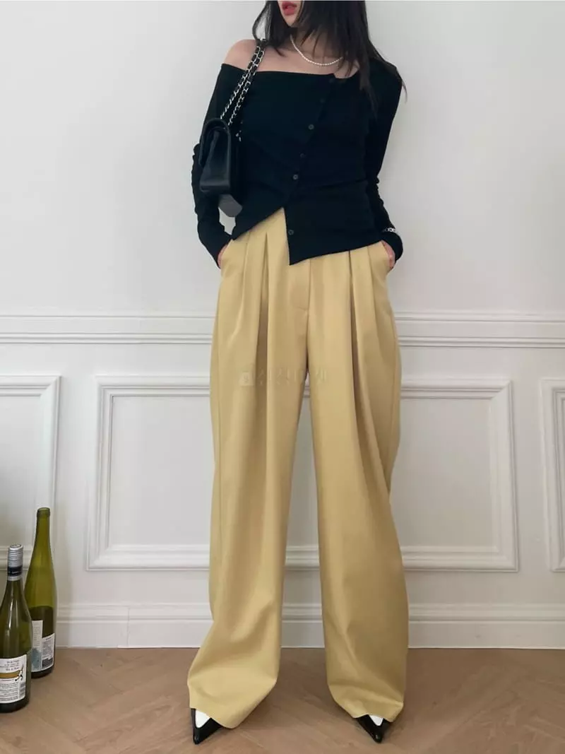 Lovemoment - Korean Women Fashion - #thatsdarling - Lingo Wide Pants - 2