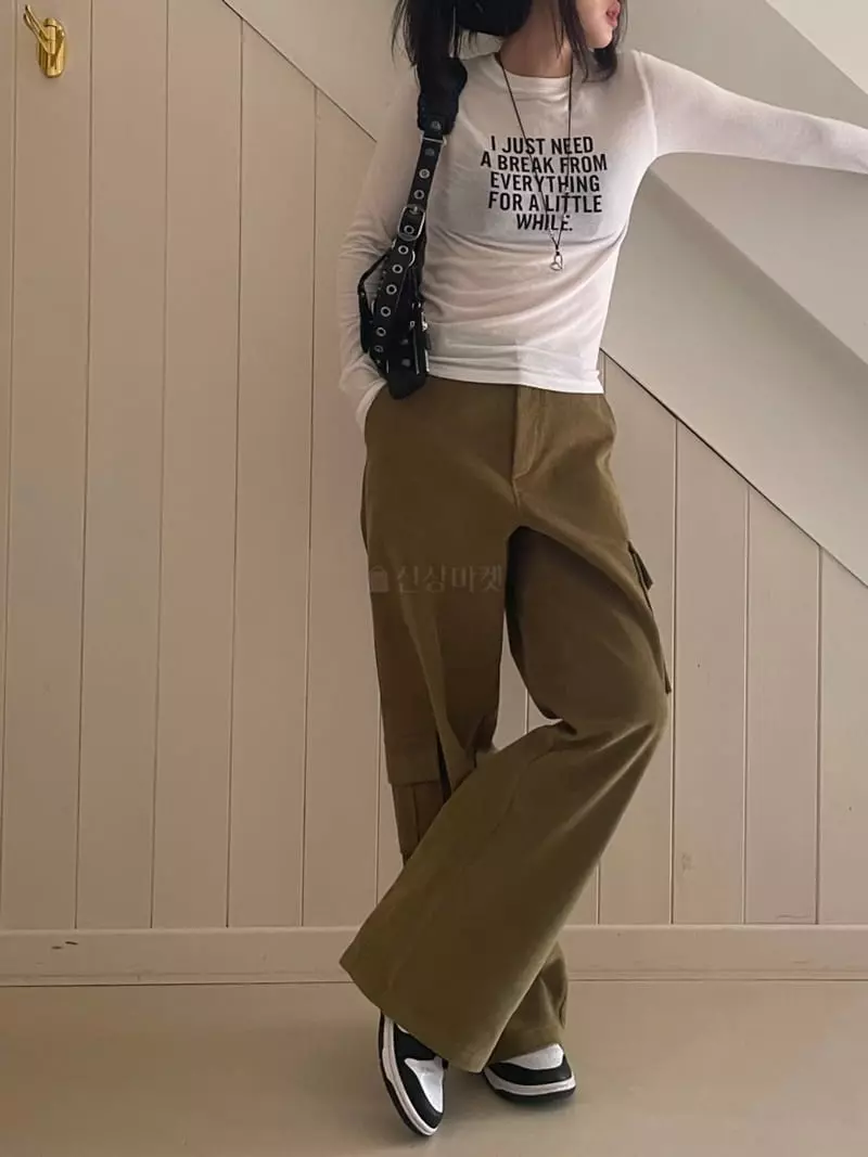 Lovemoment - Korean Women Fashion - #thelittlethings - Rib Pocket Pants - 12