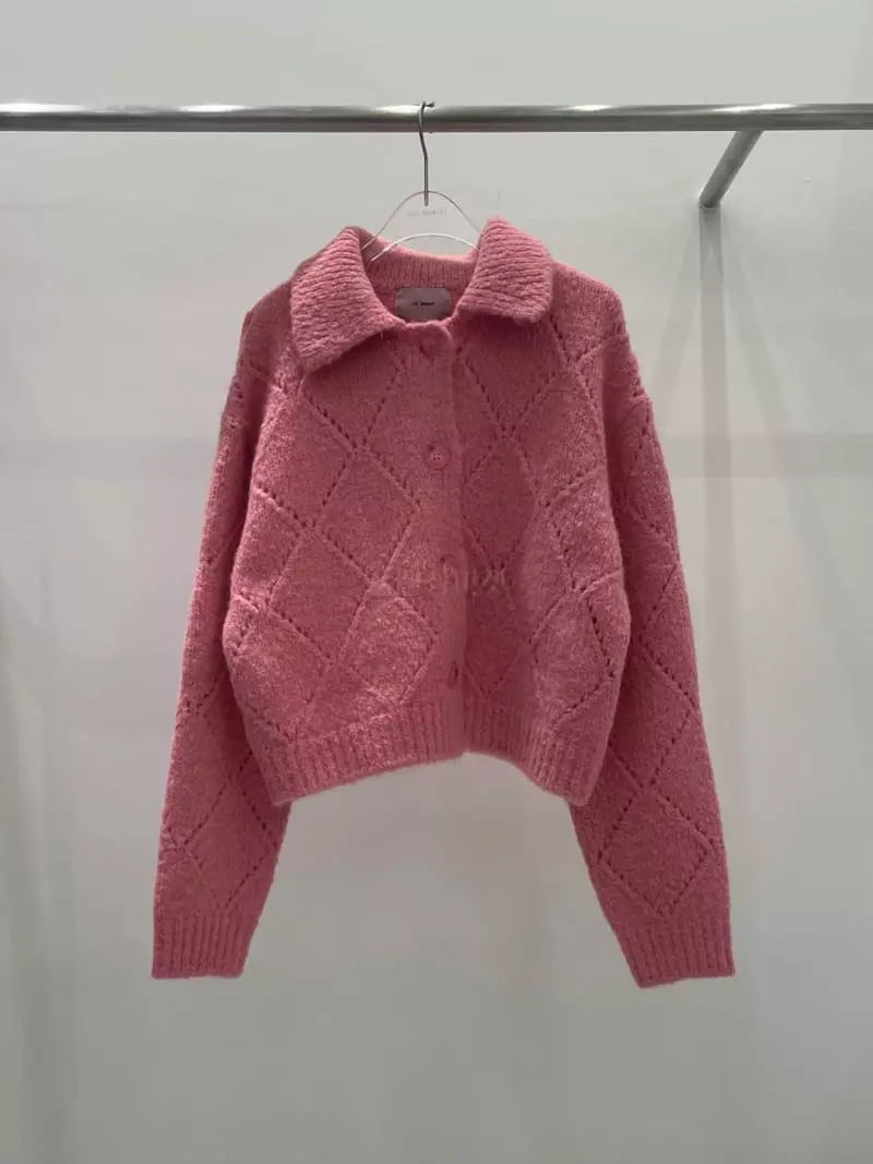 Lovemoment - Korean Women Fashion - #thatsdarling - Alpaca Dia Collar Cardigan - 4