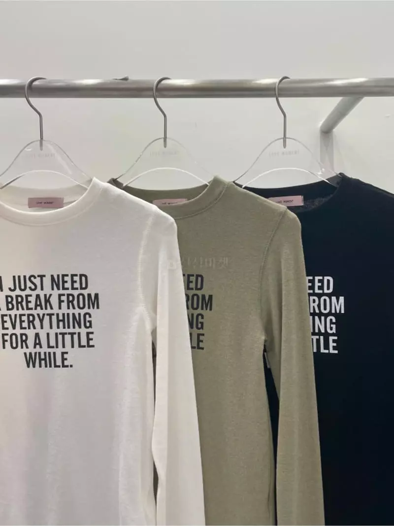 Lovemoment - Korean Women Fashion - #thelittlethings - Just Tee