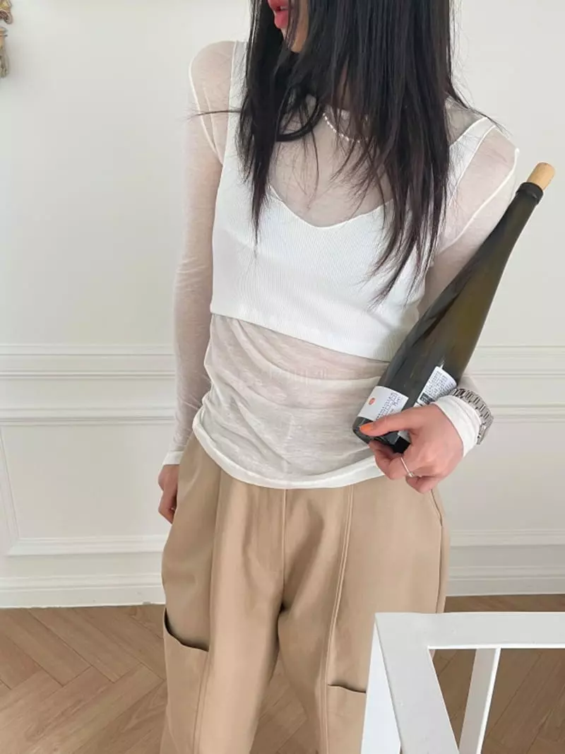 Lovemoment - Korean Women Fashion - #thelittlethings - See Through Layered Set - 11