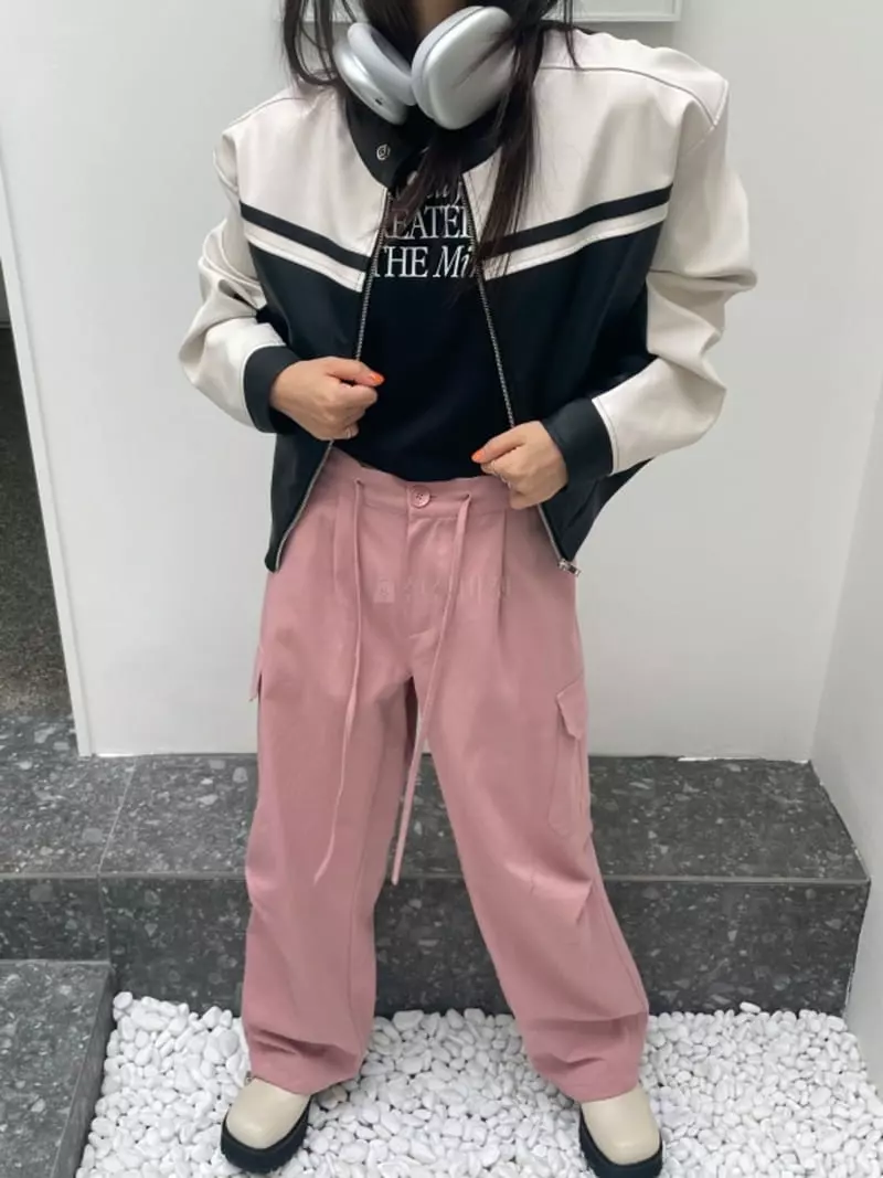 Lovemoment - Korean Women Fashion - #thelittlethings - Leather Biker Jumper - 10