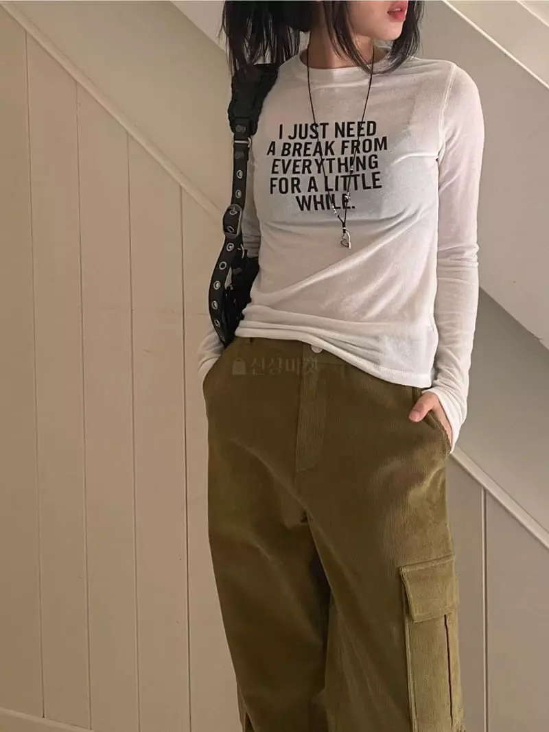 Lovemoment - Korean Women Fashion - #vintagekidsstyle - Just Tee - 7