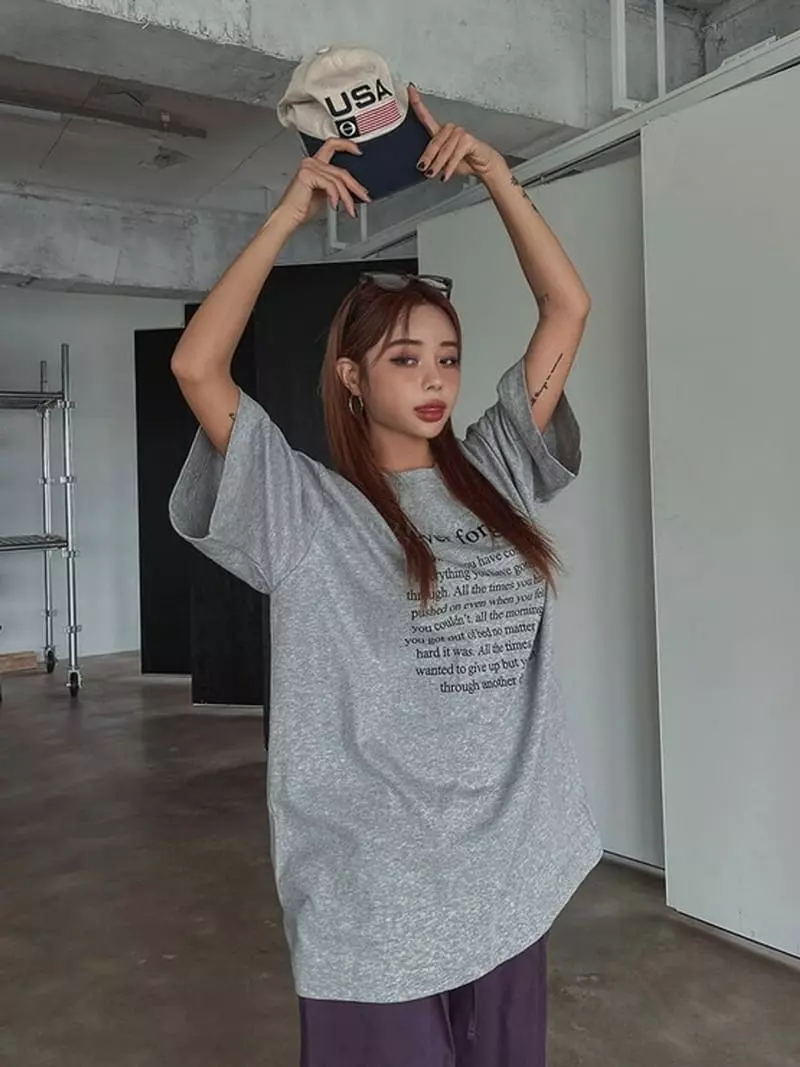 Lovemoment - Korean Women Fashion - #vintagekidsstyle - Never Boxy Tee - 8