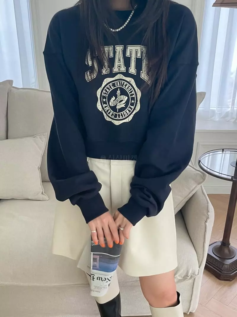 Lovemoment - Korean Women Fashion - #vintagekidsstyle - Champs Sweatshirt - 7