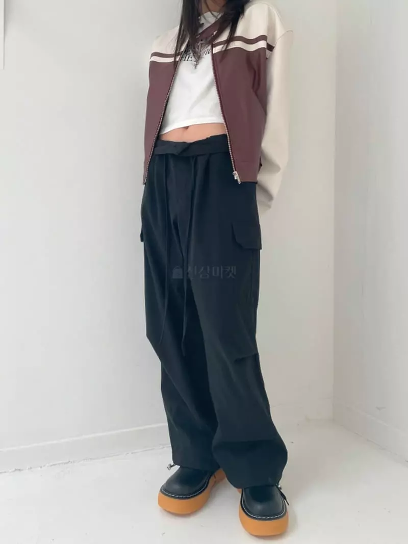 Lovemoment - Korean Women Fashion - #vintagekidsstyle - Weat Cargo Pants - 3