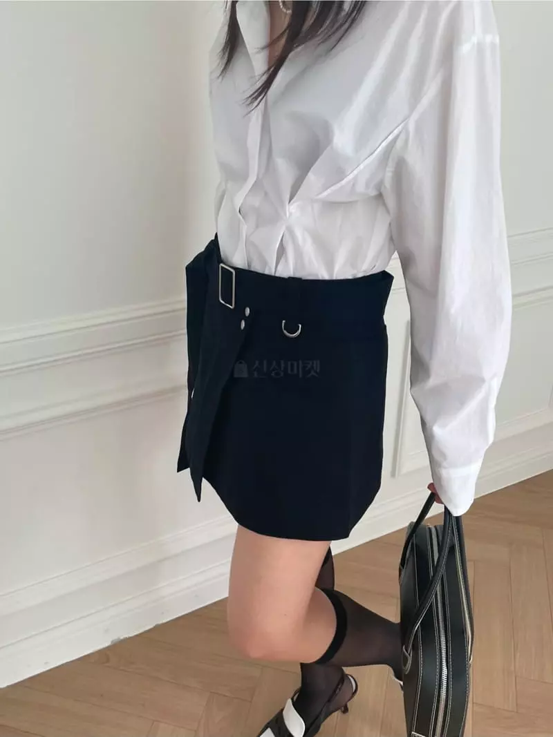 Lovemoment - Korean Women Fashion - #vintagekidsstyle - Two Way Shirt - 2