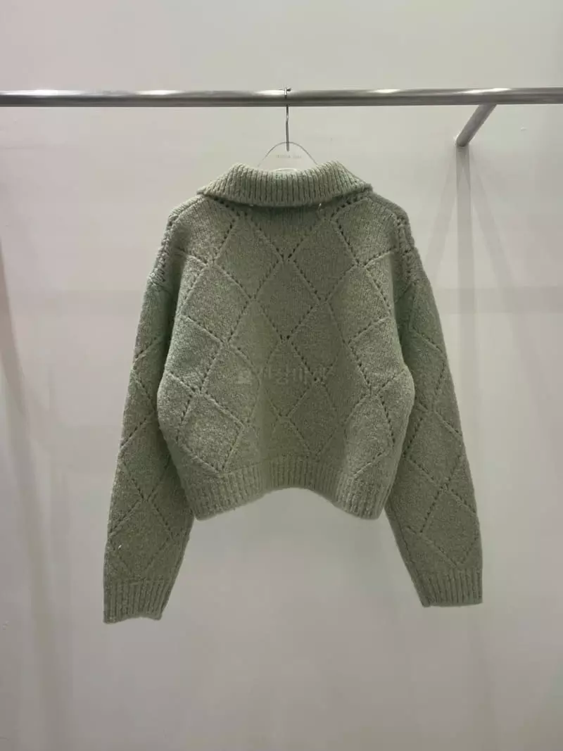 Lovemoment - Korean Women Fashion - #womensfashion - Alpaca Dia Collar Cardigan - 6