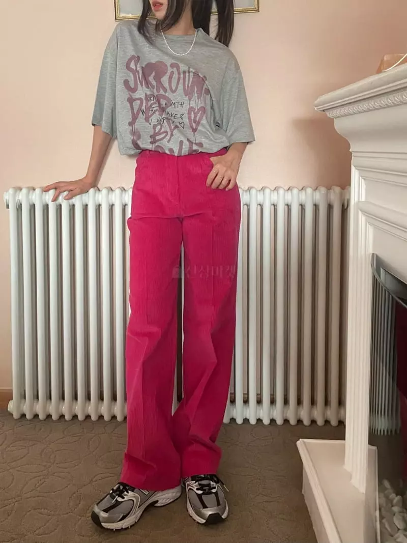 Lovemoment - Korean Women Fashion - #womensfashion - Tendar Rib Pants - 5