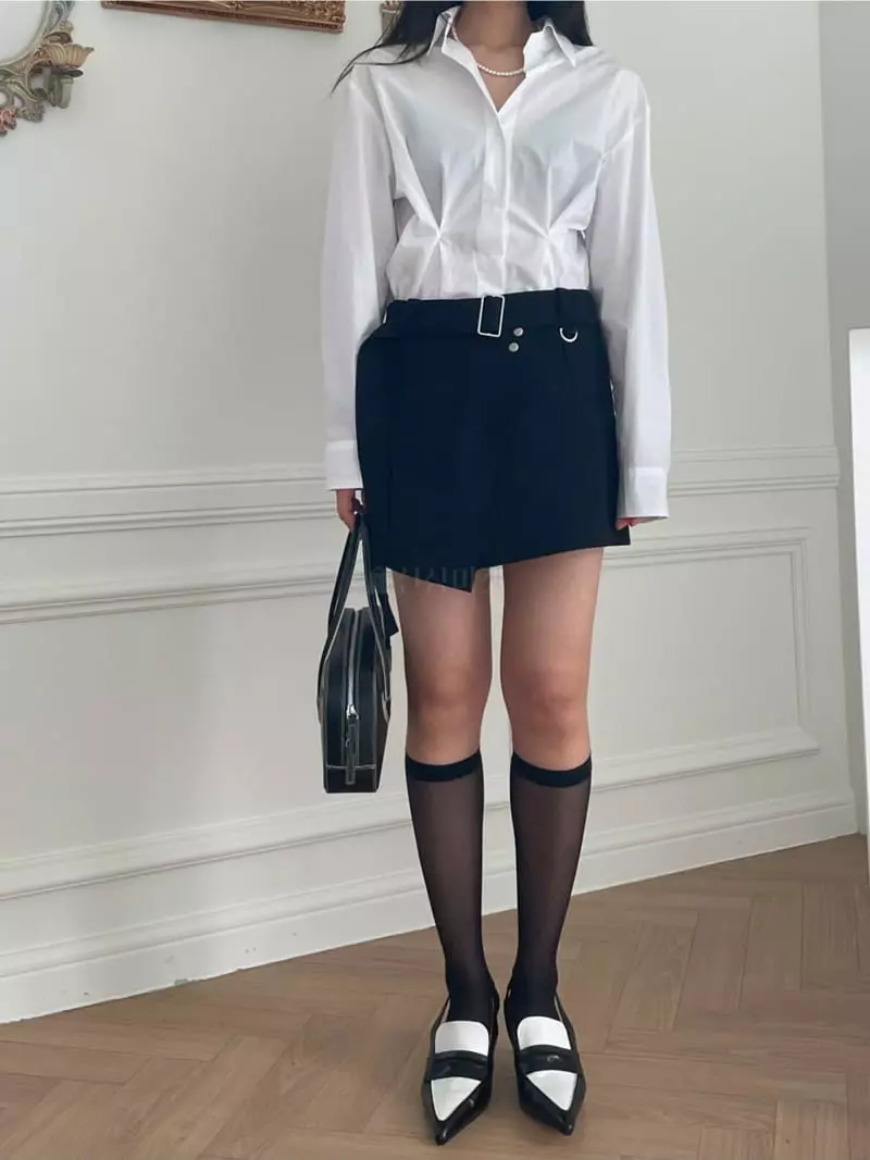 Lovemoment - Korean Women Fashion - #womensfashion - Low Mini Skirt - 12
