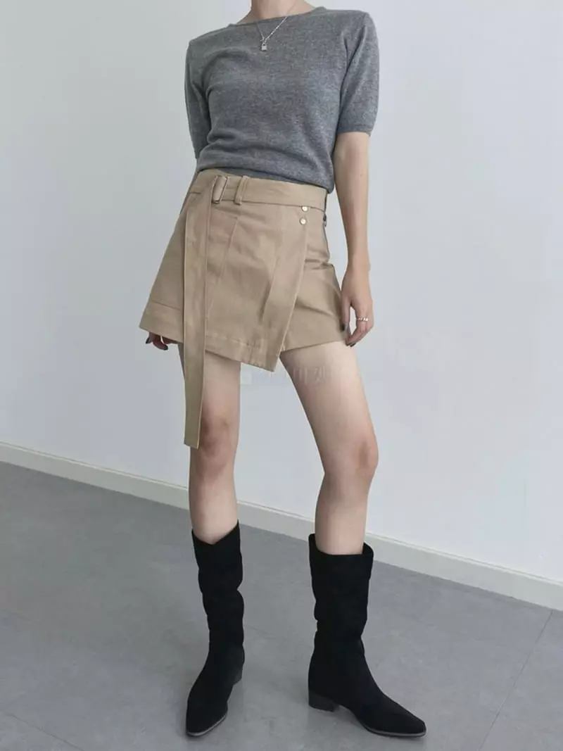 Lovemoment - Korean Women Fashion - #womensfashion - Low Mini Skirt - 2