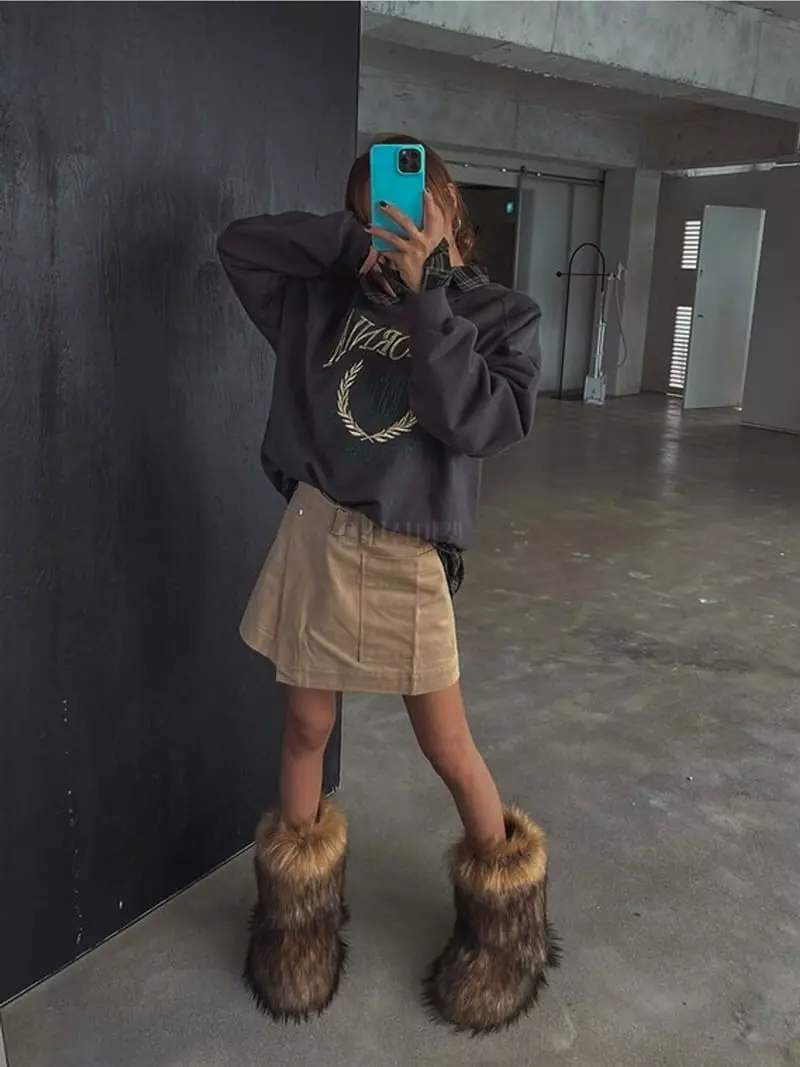 Lovemoment - Korean Women Fashion - #womensfashion - Low Mini Skirt - 8