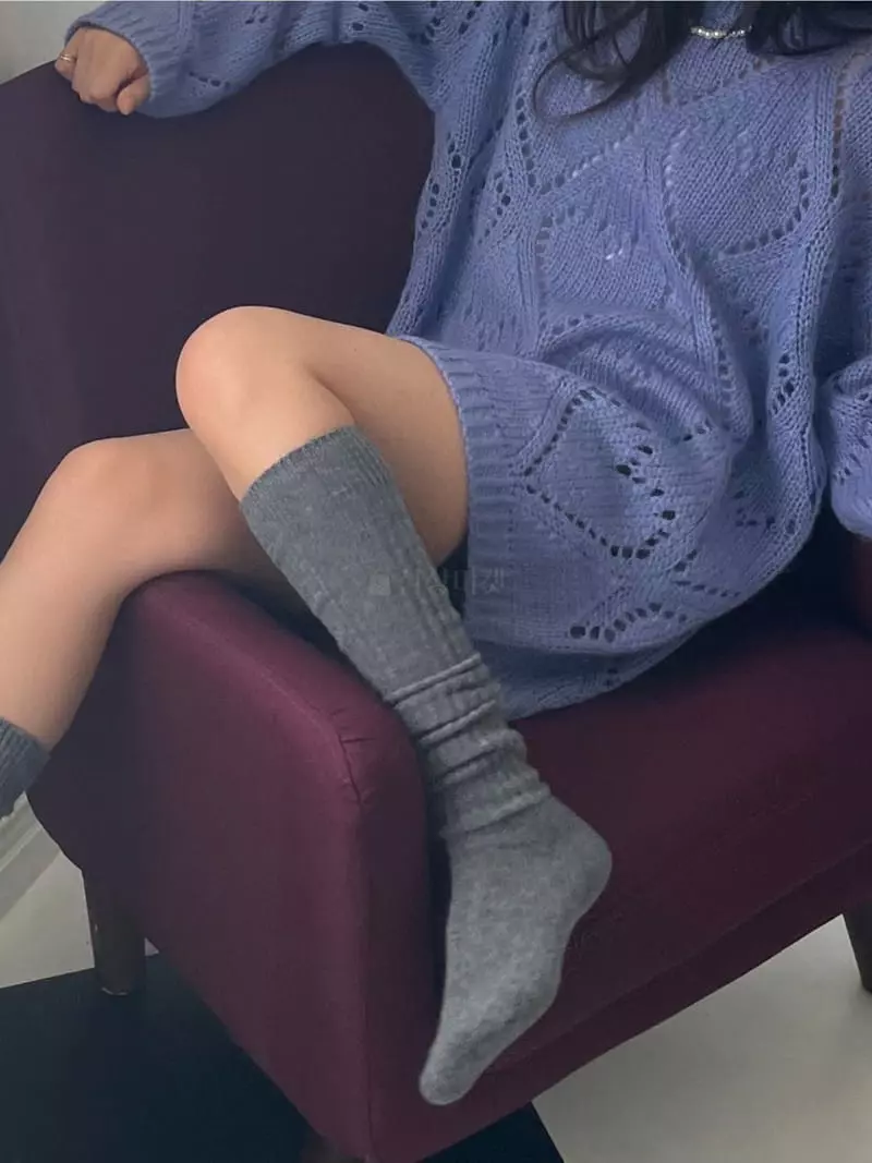 Lovemoment - Korean Women Fashion - #womensfashion - Heart Scsi Knit tee - 3