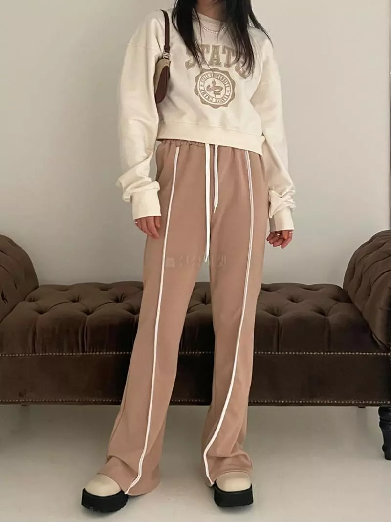 Lovemoment - Korean Women Fashion - #womensfashion - Track Bootscut Pants