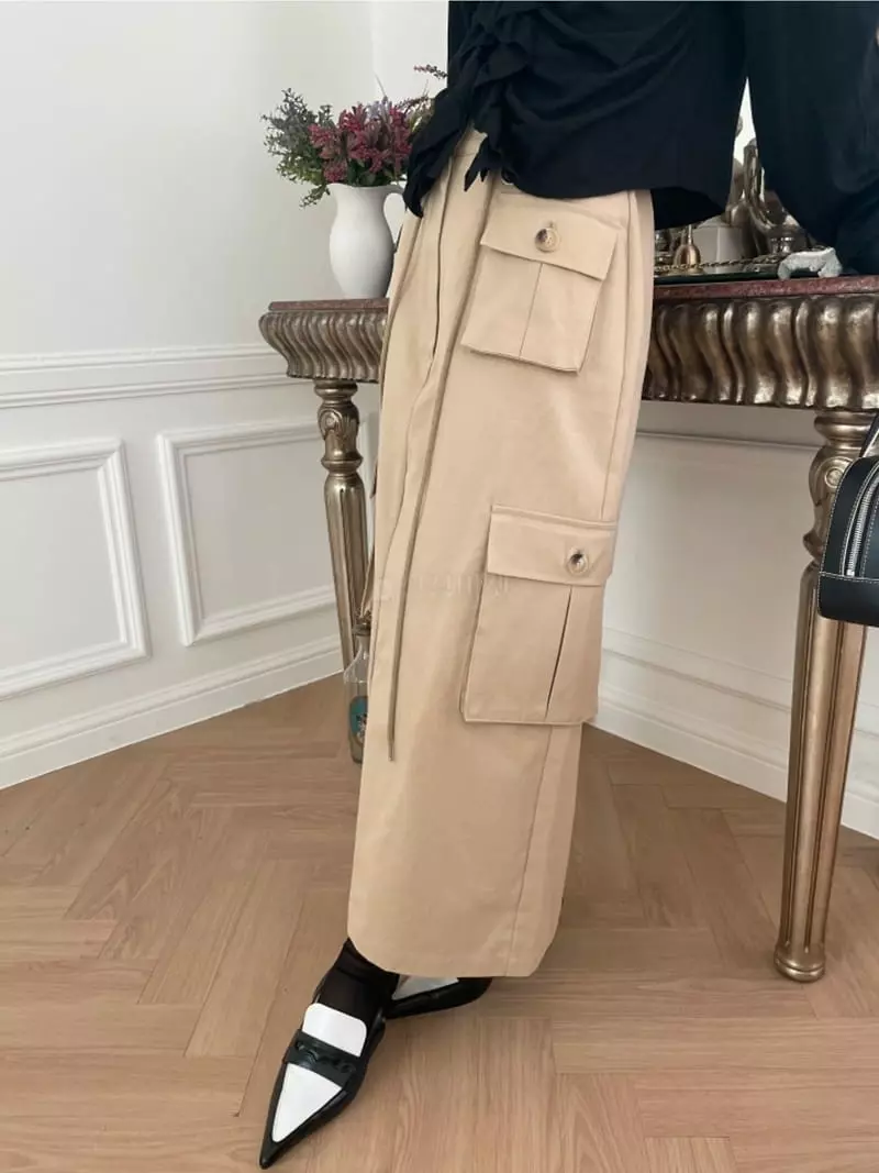 Lovemoment - Korean Women Fashion - #womensfashion - Vents Cargo Skirt - 2