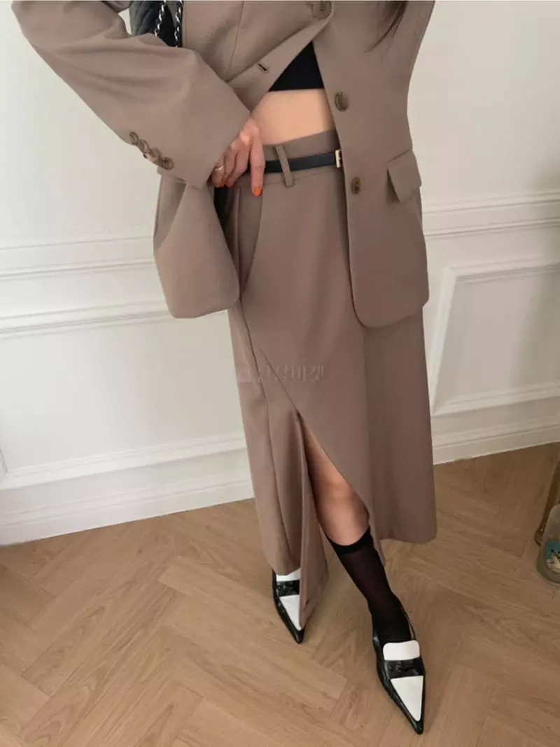 Lovemoment - Korean Women Fashion - #womensfashion - Line Skirt - 9