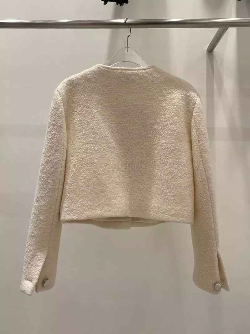 Lovemoment - Korean Women Fashion - #womensfashion - Terry Crop Jacket - 12