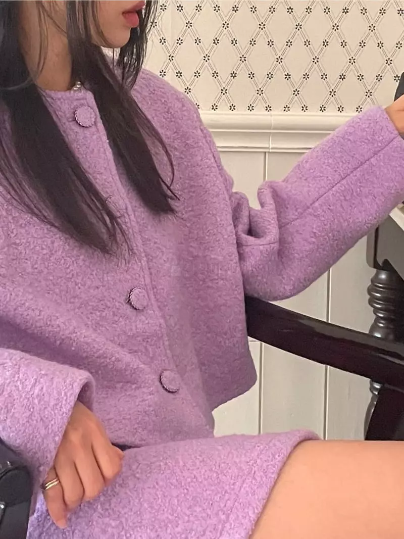 Lovemoment - Korean Women Fashion - #womensfashion - Terry Crop Jacket - 6