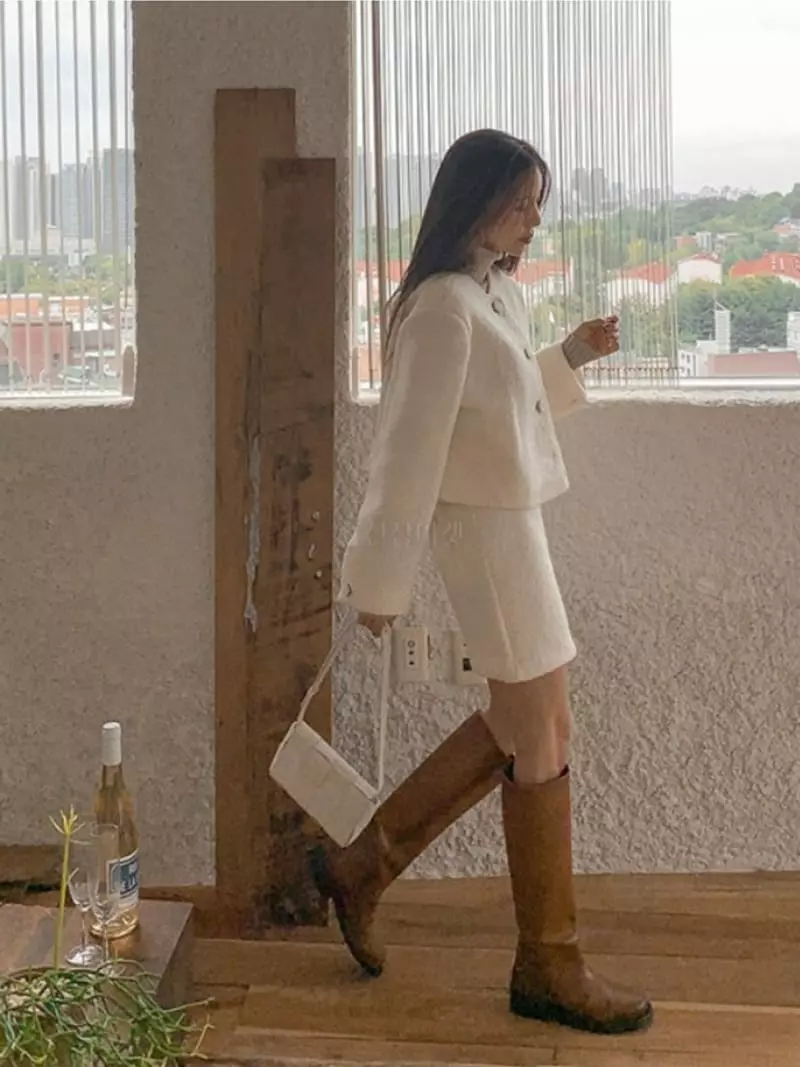 Lovemoment - Korean Women Fashion - #womensfashion - Terry Mini Skirt