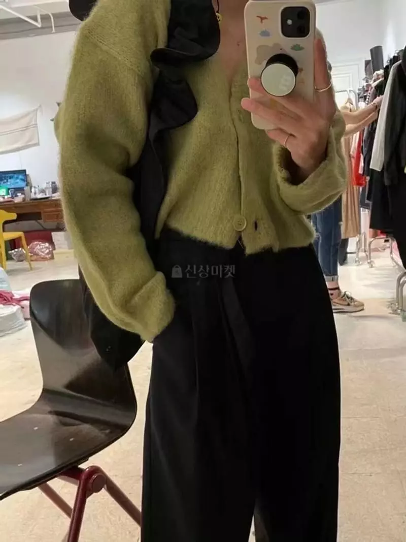 Lovemoment - Korean Women Fashion - #womensfashion - Brush Cardigan - 10