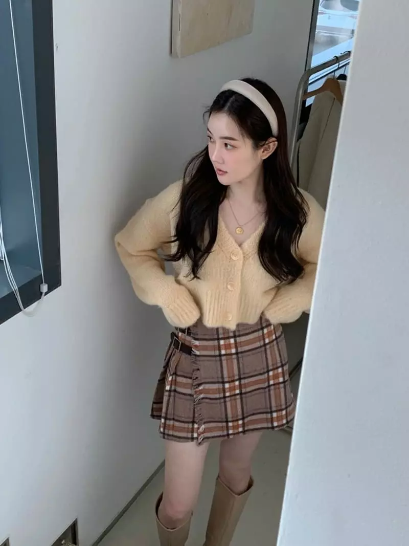 Lovemoment - Korean Women Fashion - #womensfashion - Brush Cardigan - 12