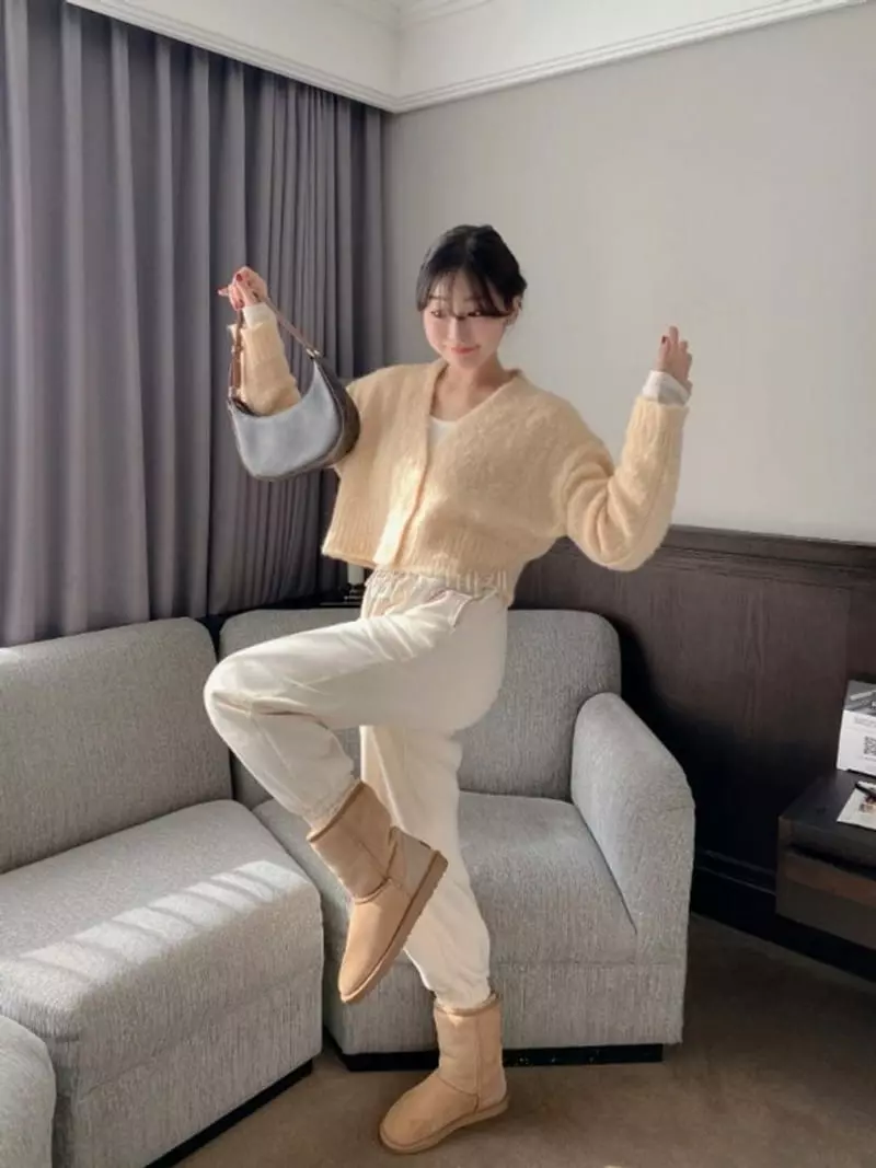 Lovemoment - Korean Women Fashion - #womensfashion - Brush Cardigan - 8