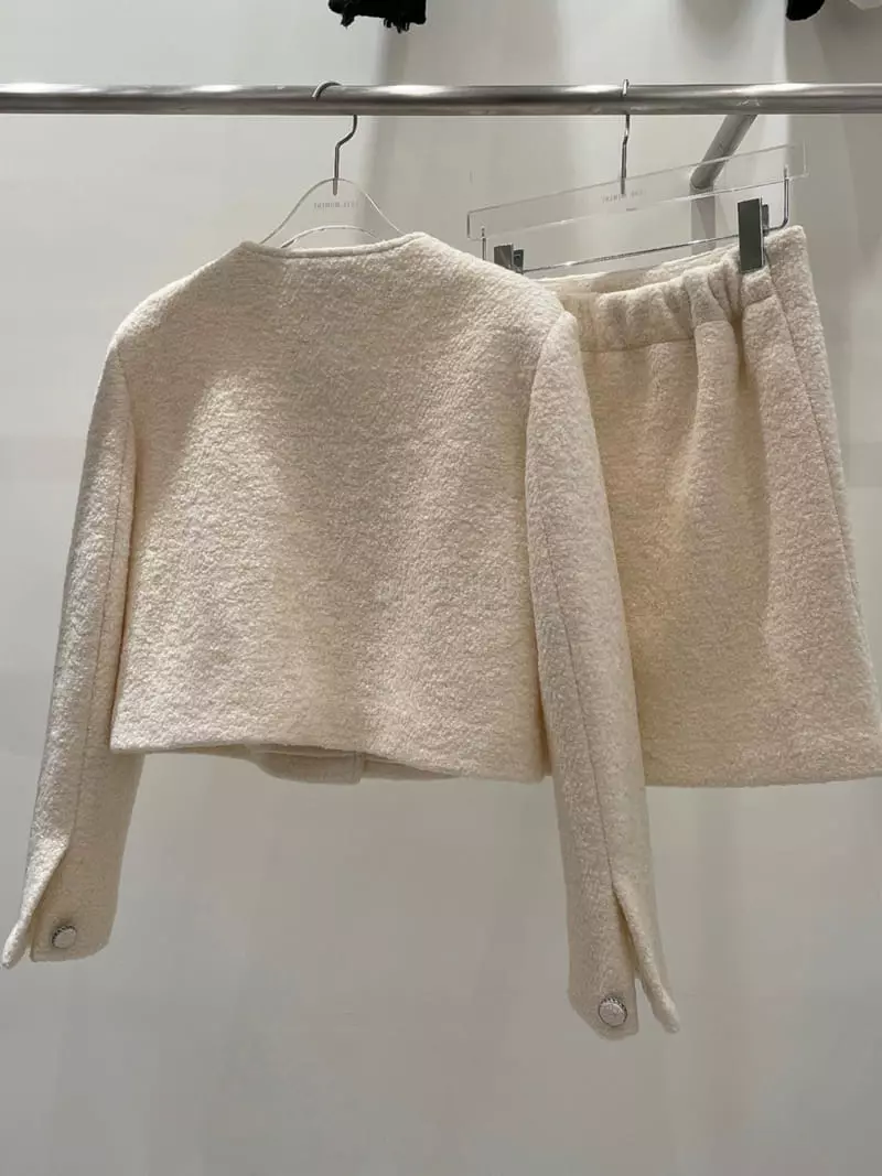 Lovemoment - Korean Women Fashion - #womensfashion - Terry Crop Set - 3
