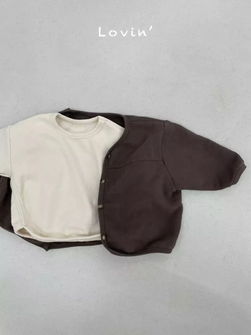 Lovin - Korean Baby Fashion - #smilingbaby - Fleece Piping Tee - 4