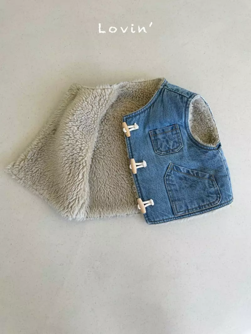 Lovin - Korean Baby Fashion - #babyboutique - Denim Dumble Vest