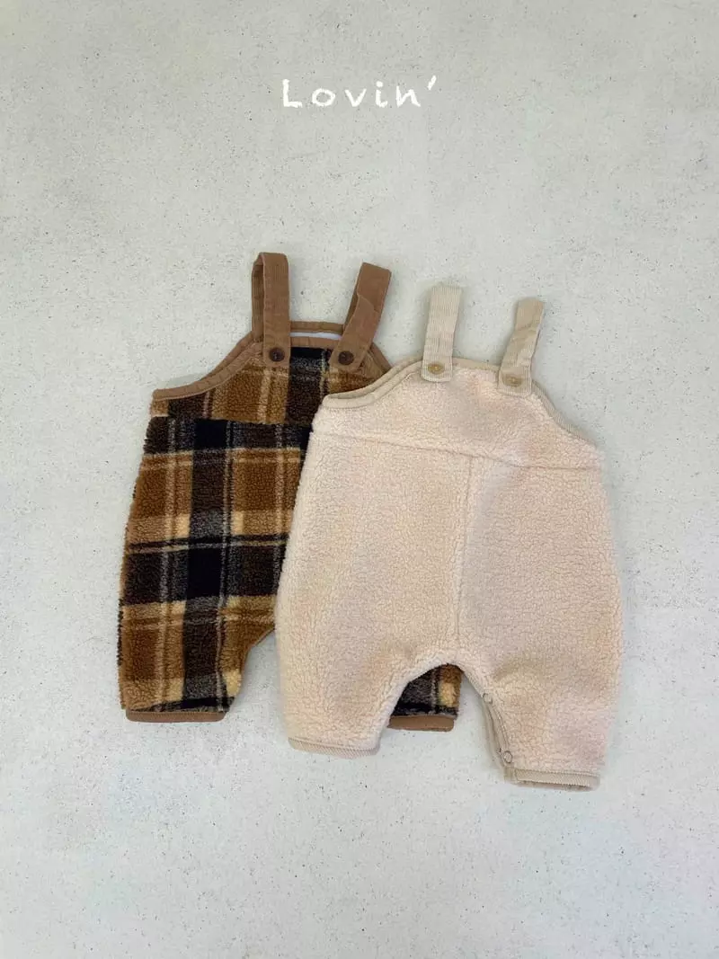 Lovin - Korean Baby Fashion - #babyclothing - Cloud Dungarees Bodysuit