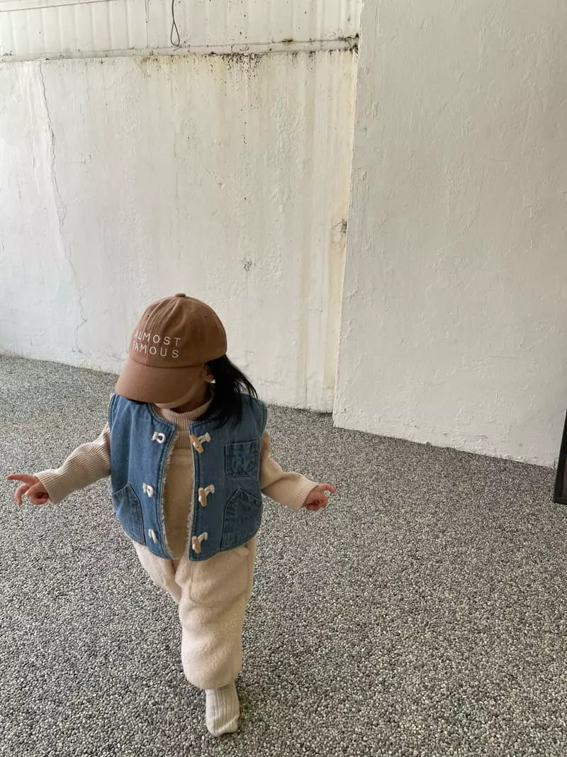 Lovin - Korean Baby Fashion - #babygirlfashion - Denim Dumble Vest - 6