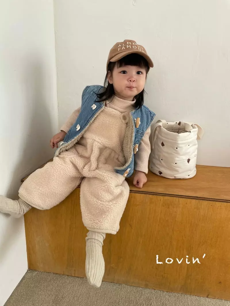 Lovin - Korean Baby Fashion - #babyoninstagram - Denim Dumble Vest - 8